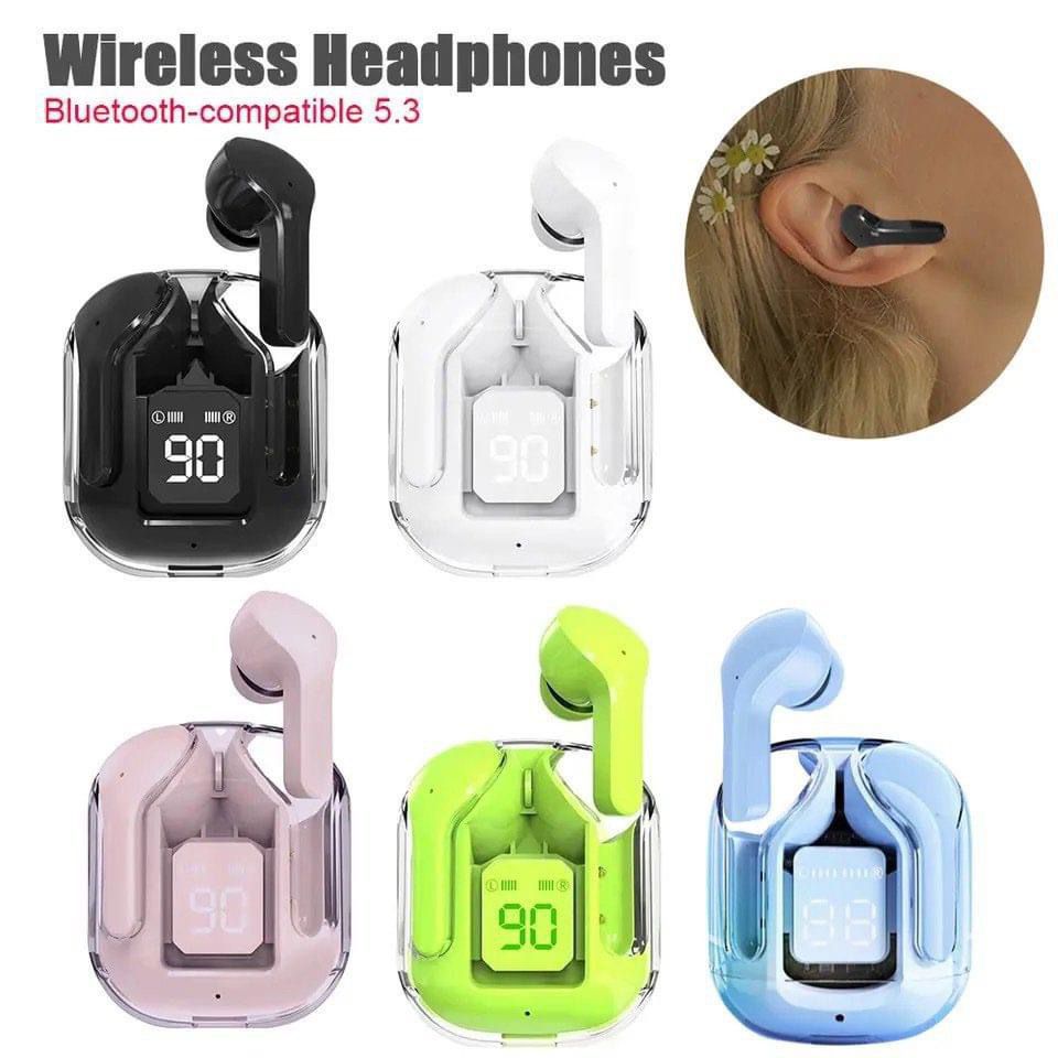 Premium Transparent Wireless Earbuds – Style Meets Performance!