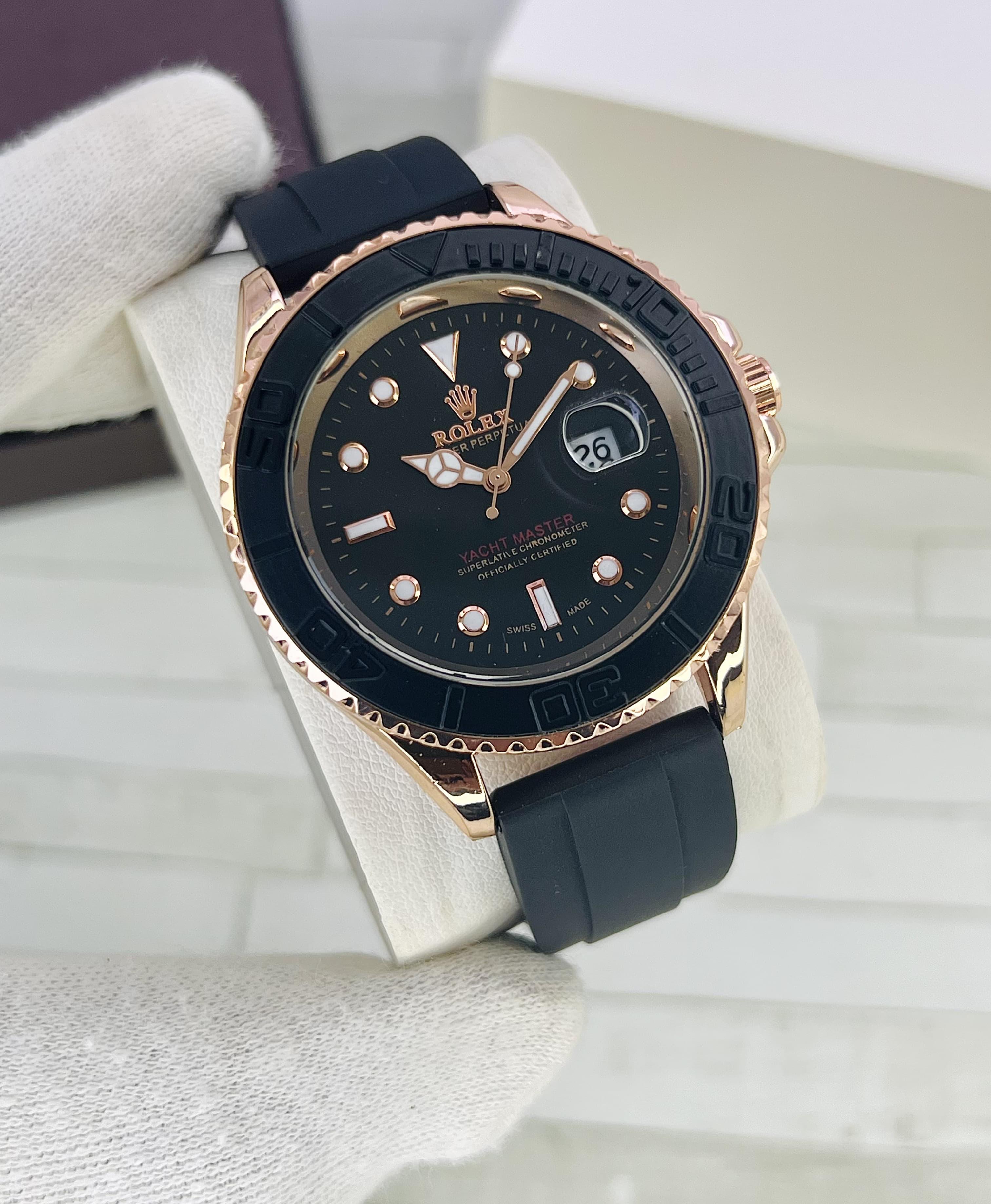 Luxury Black & Gold Rolex Yacht-Master – Premium Elegance & Precision