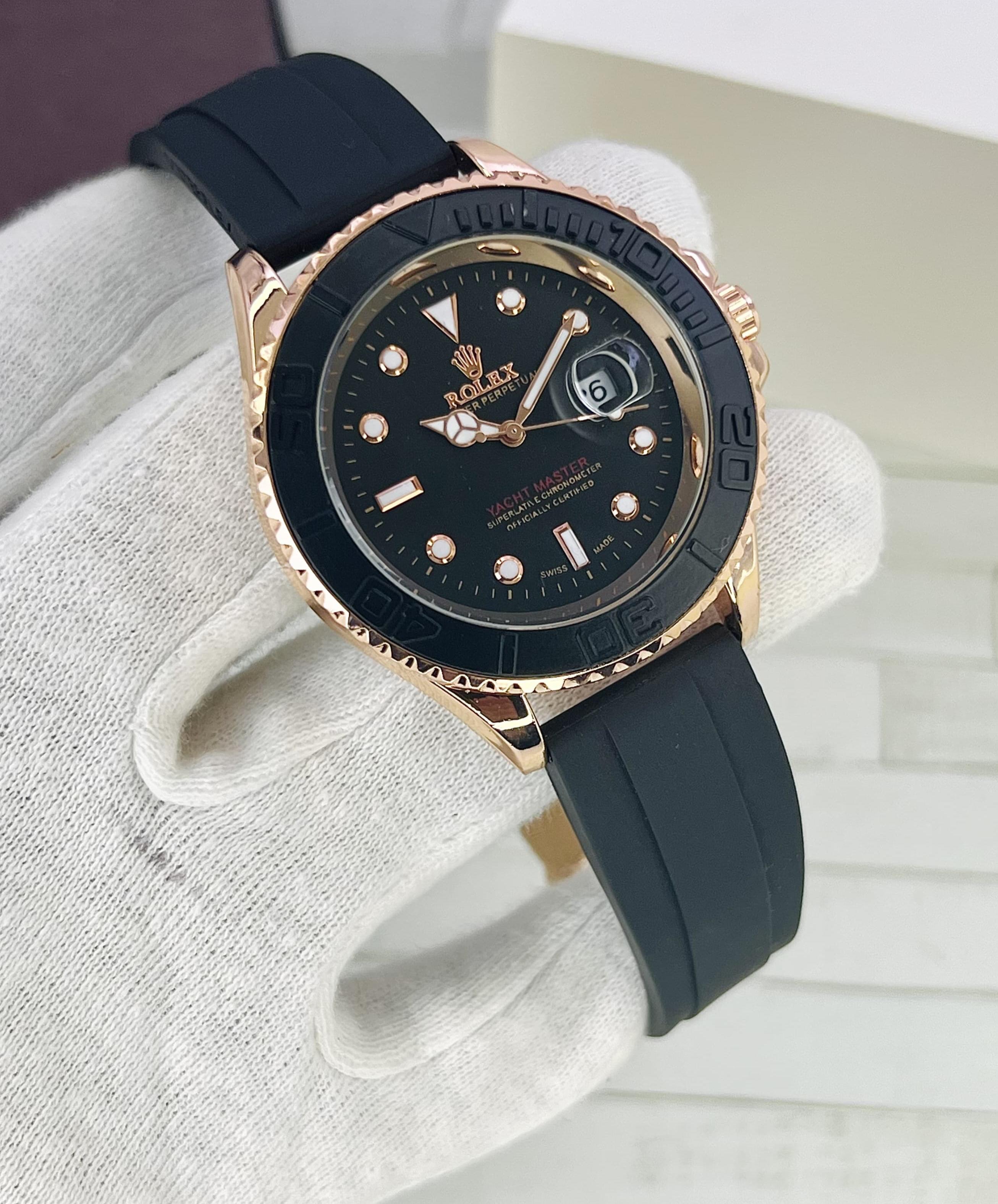 Luxury Black & Gold Rolex Yacht-Master – Premium Elegance & Precision