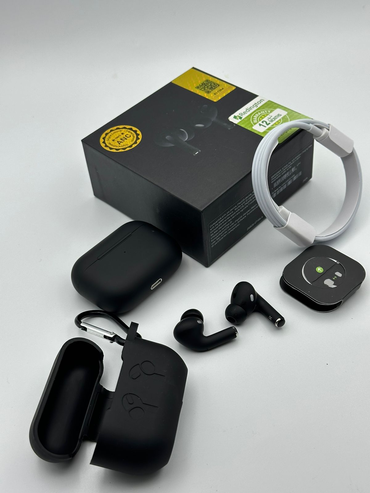 Black Edition Pro Wireless Earbuds – Premium Sound & Ultimate Style!