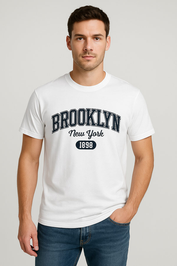 "Brooklyn 1898 Classic Tee – Timeless Style from the Heart of New York"